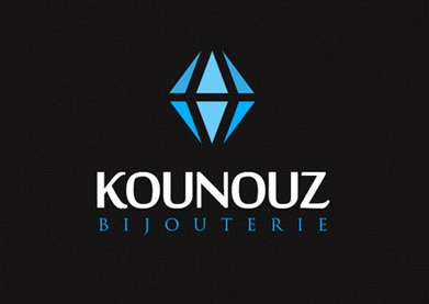 藍鉆石珠寶logo設計【KOUNOUZ】